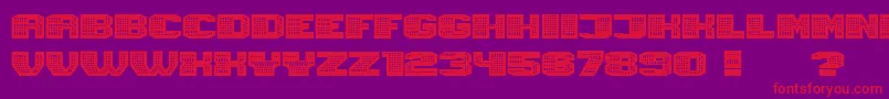 Police Magia Neon – polices rouges sur fond violet