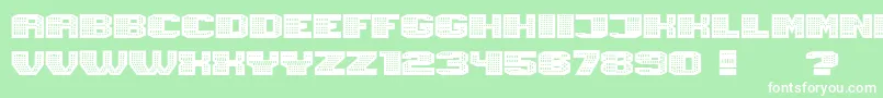 Magia Neon Font – White Fonts on Green Background