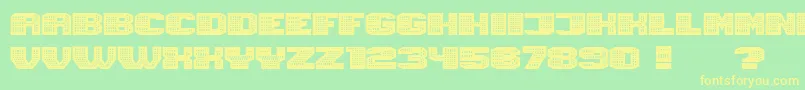 fuente Magia Neon – Fuentes Amarillas Sobre Fondo Verde