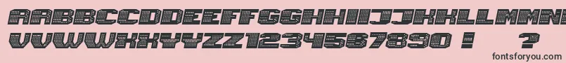 fuente Magia NeonItalic – Fuentes Negras Sobre Fondo Rosa