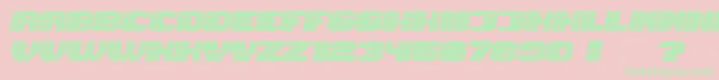 Magia NeonItalic Font – Green Fonts on Pink Background