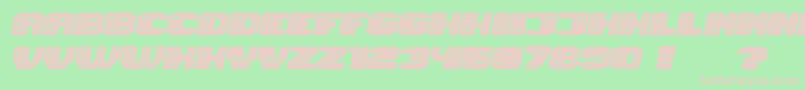 フォントMagia NeonItalic – 緑の背景にピンクのフォント