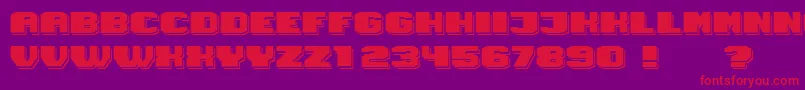 Magia Shadow Font – Red Fonts on Purple Background