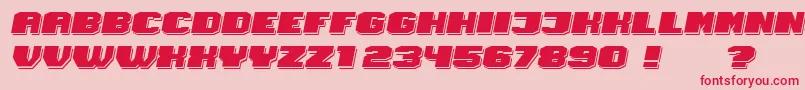 Magia ShadowItalic Font – Red Fonts on Pink Background