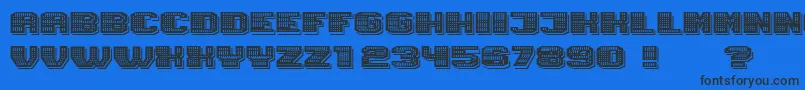 Шрифт Magia ShadowNeon – чёрные шрифты на синем фоне