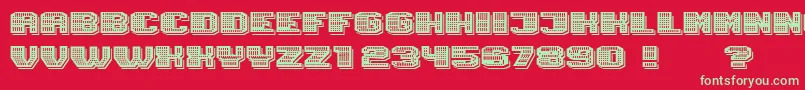 Magia ShadowNeon Font – Green Fonts on Red Background