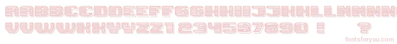 Fonte Magia ShadowNeon – fontes rosa em um fundo branco