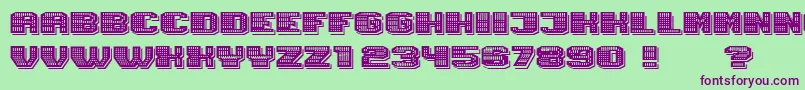 Magia ShadowNeon Font – Purple Fonts on Green Background