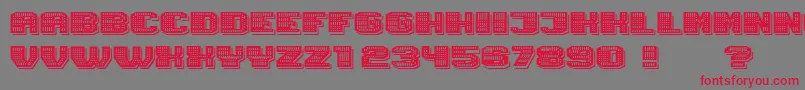 Magia ShadowNeon Font – Red Fonts on Gray Background