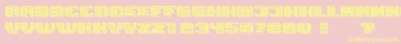 Magia ShadowNeon Font – Yellow Fonts on Pink Background