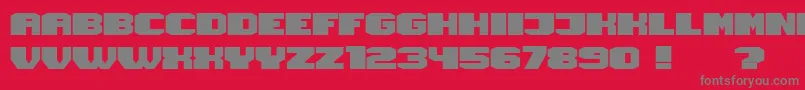 Magia Font – Gray Fonts on Red Background