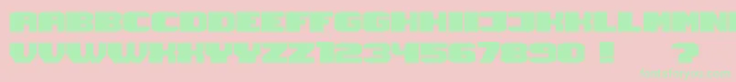 Magia Font – Green Fonts on Pink Background