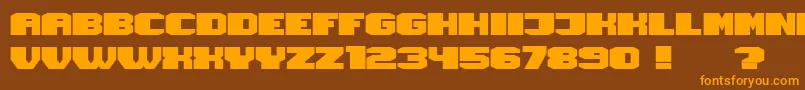 Magia Font – Orange Fonts on Brown Background