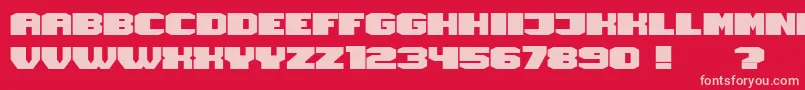 Magia Font – Pink Fonts on Red Background
