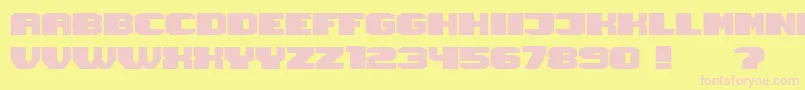 Magia Font – Pink Fonts on Yellow Background