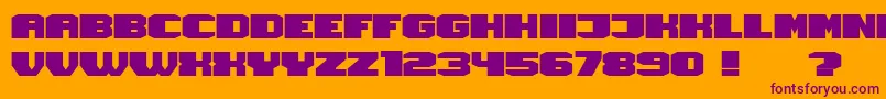 Magia Font – Purple Fonts on Orange Background