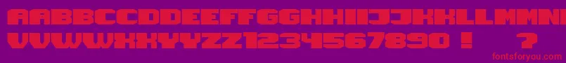 Magia Font – Red Fonts on Purple Background