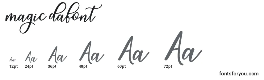 Magic dafont Font Sizes