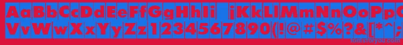 Más sobre la fuente FuturiscameocRegular fuente FuturiscameocRegular – Fuentes Azules Sobre Fondo Rojo