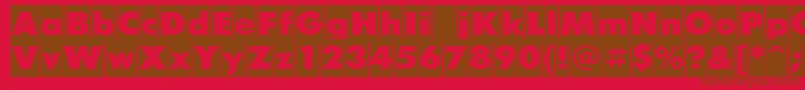 More about FuturiscameocRegular Font FuturiscameocRegular Font – Brown Fonts on Red Background