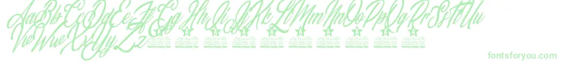 Magical Day Personal Use Font – Green Fonts on White Background