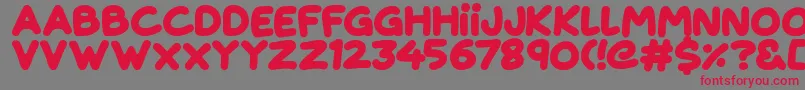 Magical Markers Font – Red Fonts on Gray Background