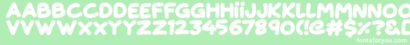 Magical Markers Font – White Fonts on Green Background