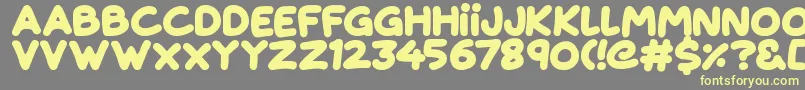 Magical Markers Font – Yellow Fonts on Gray Background