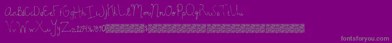 MagicBeauty Font – Gray Fonts on Purple Background