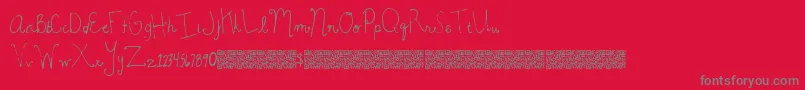 Шрифт MagicBeauty – серые шрифты на красном фоне