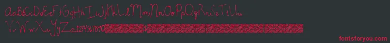 MagicBeauty Font – Red Fonts on Black Background
