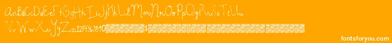 Police MagicBeauty – polices blanches sur fond orange