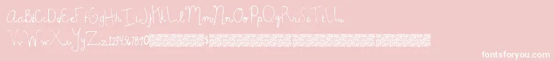 MagicBeauty-Schriftart – Weiße Schriften auf rosa Hintergrund