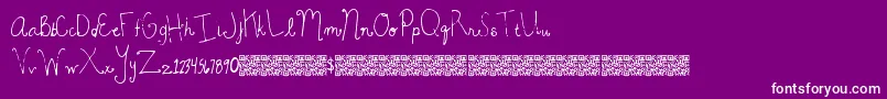 Police MagicBeauty – polices blanches sur fond violet