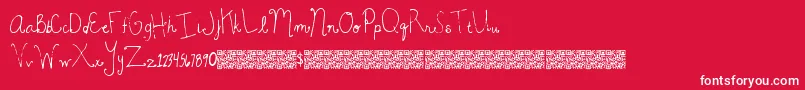 フォントMagicBeauty – 赤い背景に白い文字
