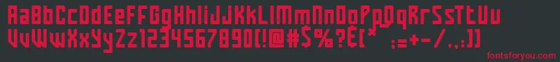 Magician Rings Font – Red Fonts on Black Background