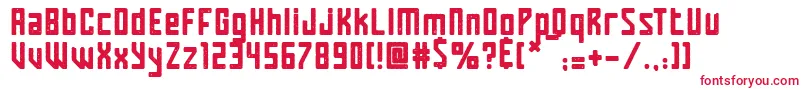 Magician Rings Font – Red Fonts on White Background