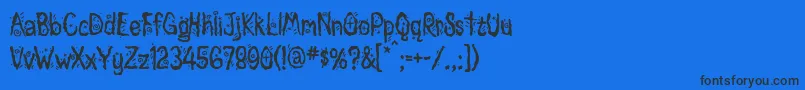 Magician Font – Black Fonts on Blue Background