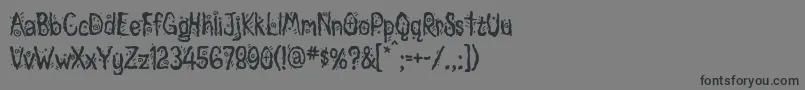 フォントMagician – 黒い文字の灰色の背景