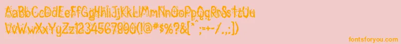 More about Magician Font Magician Font – Orange Fonts on Pink Background