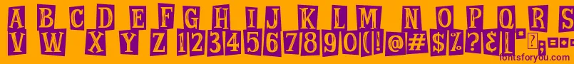 More about Magicians Daughter Font Magicians Daughter Font – Purple Fonts on Orange Background