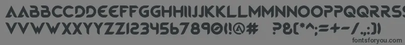 MagmaWave Caps-fontti – mustat fontit harmaalla taustalla