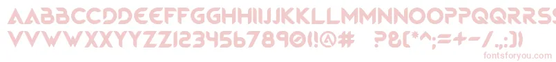 MagmaWave Caps-Schriftart – Rosa Schriften auf weißem Hintergrund