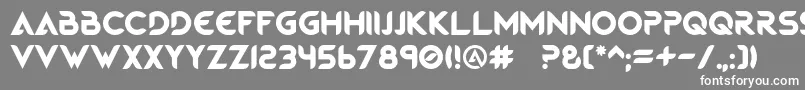 MagmaWave Caps Font – White Fonts on Gray Background