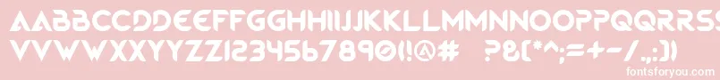 フォントMagmaWave Caps – ピンクの背景に白い文字