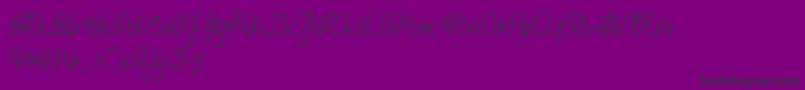 Magna FREE-Schriftart – Schwarze Schriften auf violettem Hintergrund