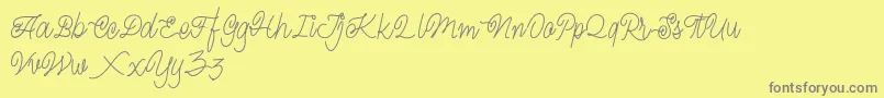 Magna FREE Font – Gray Fonts on Yellow Background