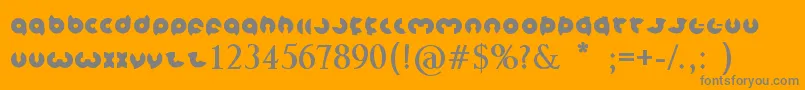 magnet Bold Font – Gray Fonts on Orange Background