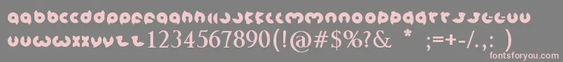 magnet Bold Font – Pink Fonts on Gray Background
