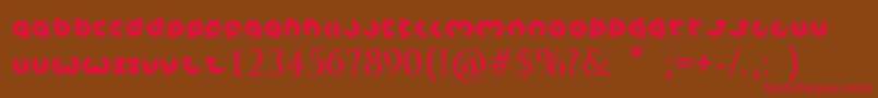 magnet Bold Font – Red Fonts on Brown Background